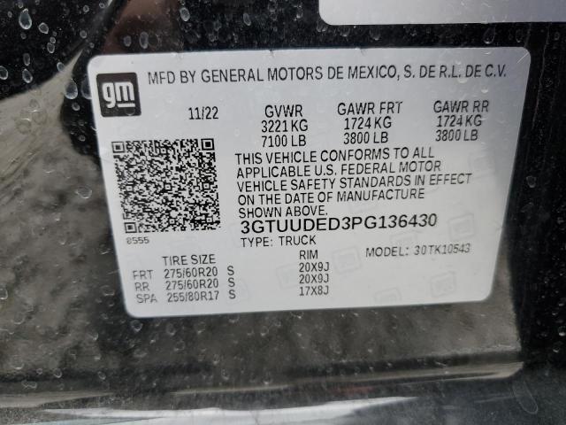 2023 GMC SIERRA K15 - 3GTUUDED3PG136430
