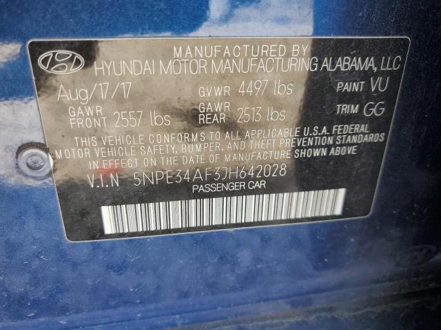 2018 HYUNDAI SONATA SPO - 5NPE34AF3JH642028
