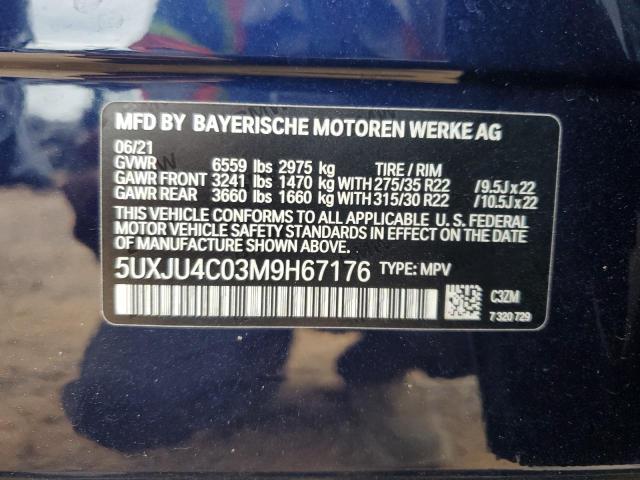 2021 BMW X5 M50I - 5UXJU4C03M9H67176