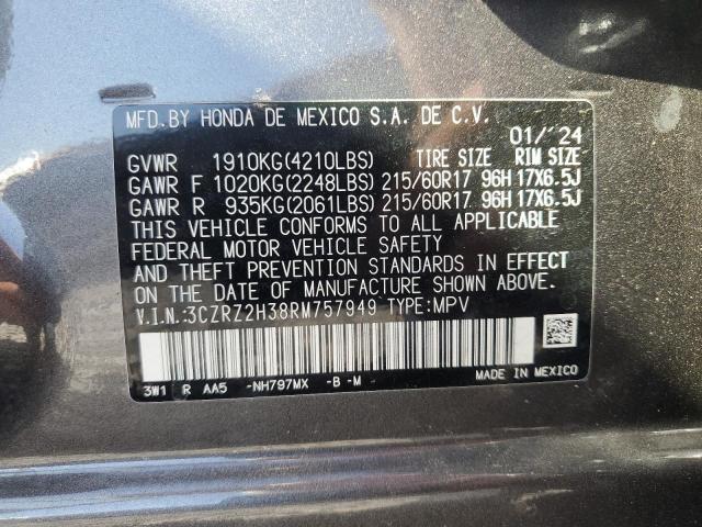 2024 HONDA HR-V LX - 3CZRZ2H38RM757949