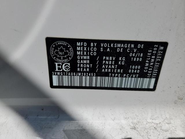 2018 VOLKSWAGEN GOLF S 3VWG17AU6JM282453