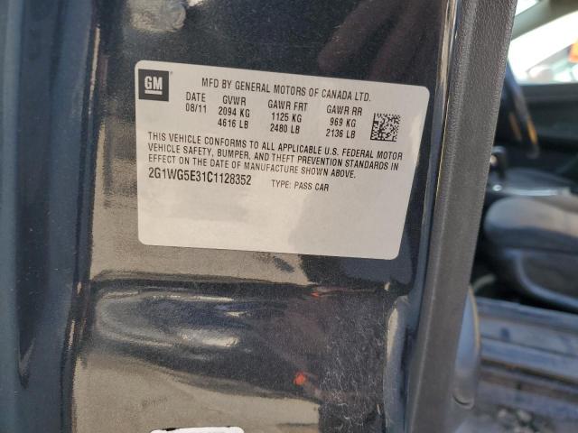 2012 CHEVROLET IMPALA LT - 2G1WG5E31C1128352