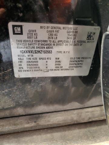 2017 GMC ACADIA DEN 1GKKNXLS2HZ192663