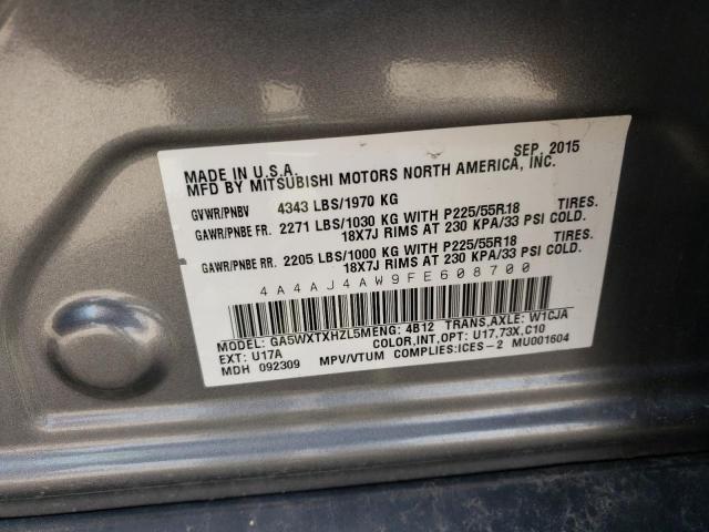 2015 MITSUBISHI RVR GT 4A4AJ4AW9FE608700