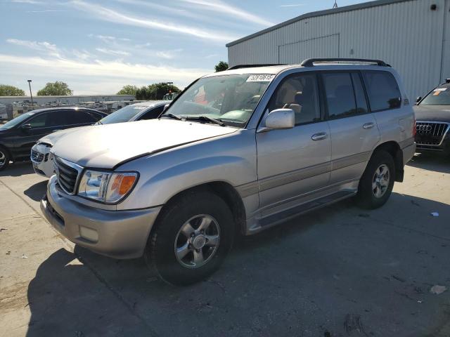 TOYOTA LAND CRUIS 2002 silver  gas JTEHT05J922020391 photo #1