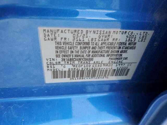 2021 NISSAN SENTRA SV - 3N1AB8CV4MY284896