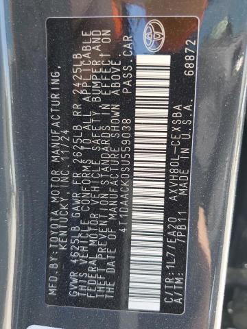 2025 TOYOTA CAMRY XSE - 4T1DAACK0SU559038
