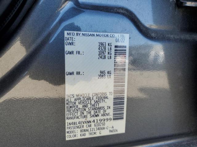 2022 NISSAN ALTIMA SL - 1N4BL4EVXNN419999