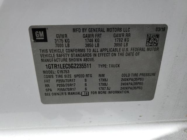 2016 GMC SIERRA C15 - 1GTR1LEC5GZ235511