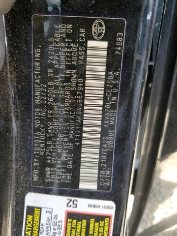 2022 TOYOTA CAMRY SE - 4T1G11AK9NU667940