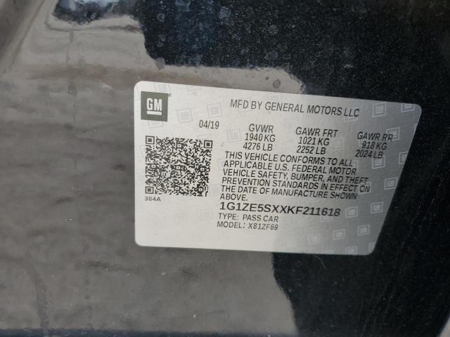 2019 CHEVROLET MALIBU PRE - 1G1ZE5SXXKF211618