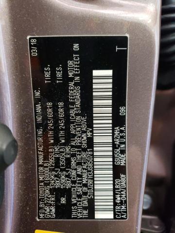2018 TOYOTA HIGHLANDER - 5TDJZRFH3JS850781