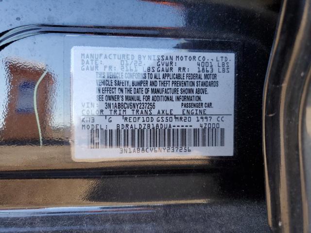 2022 NISSAN SENTRA SV - 3N1AB8CV6NY237256