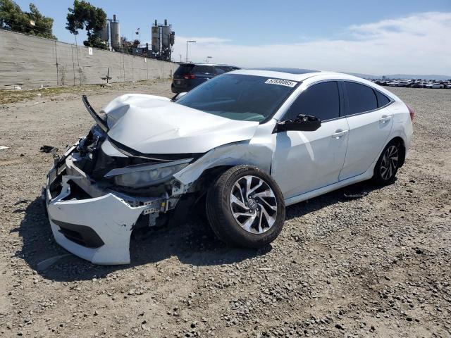 HONDA CIVIC EX 2017 white  gas 2HGFC2F77HH569051 photo #1