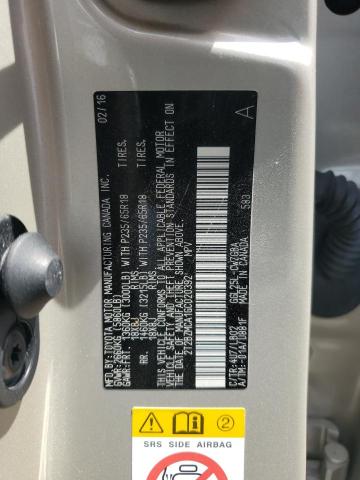 2016 LEXUS RX 350 BAS - 2T2BZMCA1GC020392