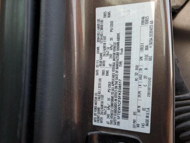 2015 FORD F150 SUPER - 1FTEW1CF5FKE08517