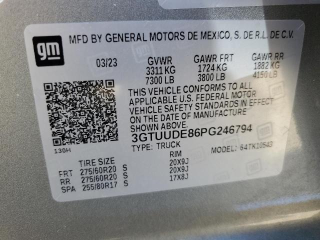 2023 GMC SIERRA K15 - 3GTUUDE86PG246794