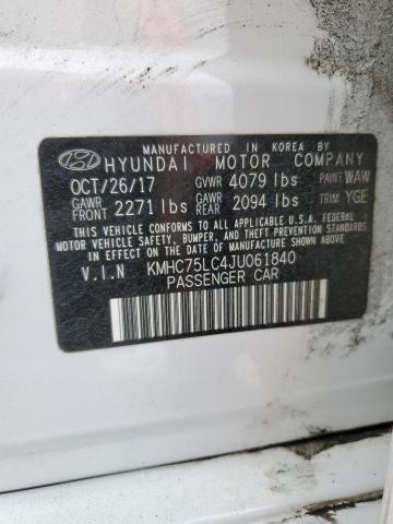 2018 HYUNDAI IONIQ SEL - KMHC75LC4JU061840