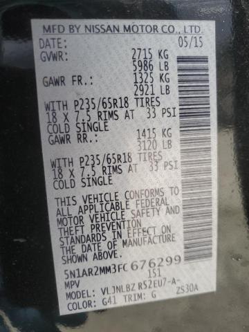 2015 NISSAN PATHFINDER - 5N1AR2MM3FC676299