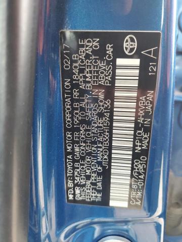 2017 TOYOTA PRIUS C - JTDKDTB36H1594136