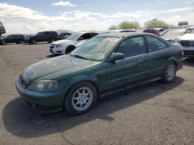 HONDA CIVIC EX 2000 green  gas 1HGEJ8146YL058970 photo #1