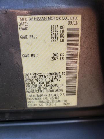 2017 NISSAN ALTIMA 2.5 - 1N4AL3AP4HN304123
