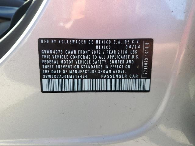 2014 VOLKSWAGEN JETTA BASE - 3VW2K7AJ6EM319424