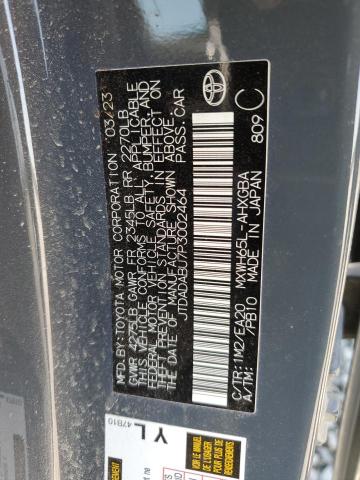 2023 TOYOTA PRIUS LE JTDADABU7P3002464