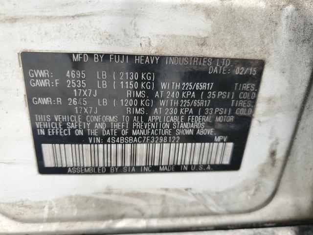 2015 SUBARU OUTBACK 2. - 4S4BSBAC7F3298122