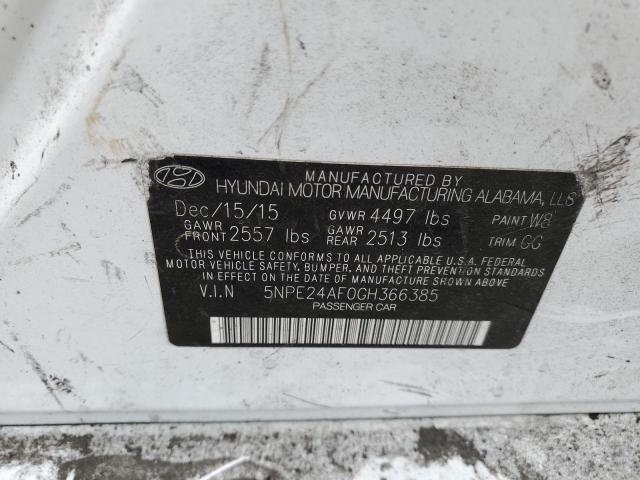 2016 HYUNDAI SONATA SE - 5NPE24AF0GH366385