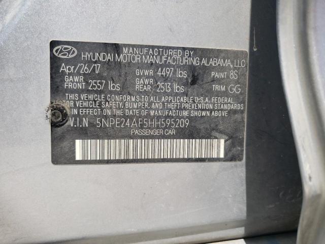 2017 HYUNDAI SONATA SE - 5NPE24AF5HH595209