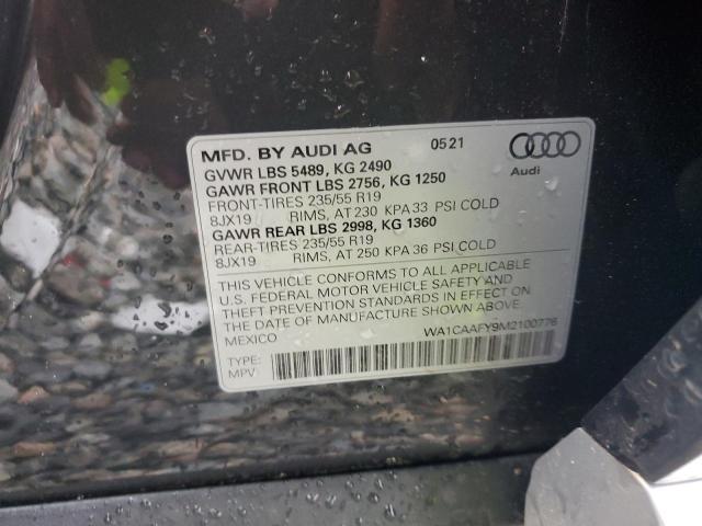 2021 AUDI Q5 PRESTIG WA1CAAFY9M2100776