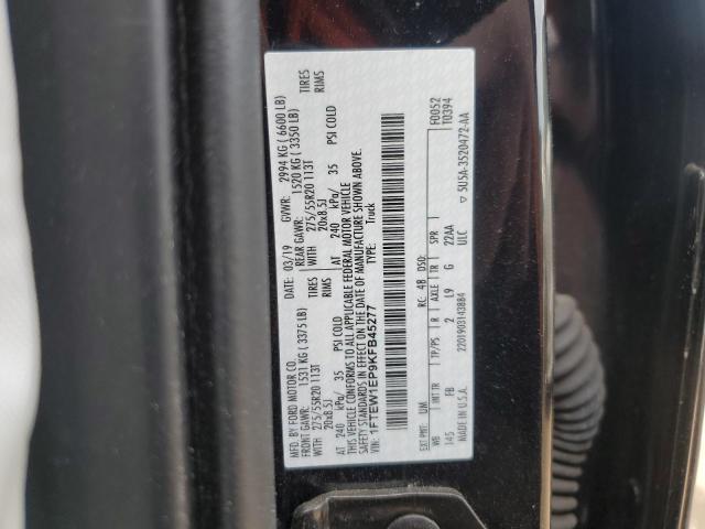 2019 FORD F150 SUPER - 1FTEW1EP9KFB45277
