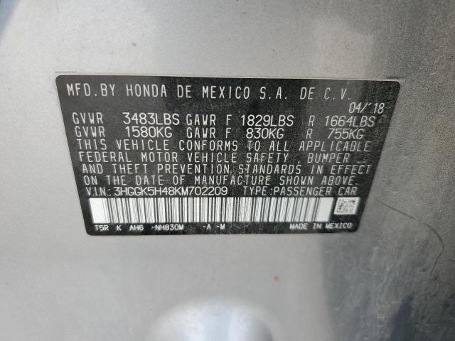 2019 HONDA FIT LX - 3HGGK5H48KM702209
