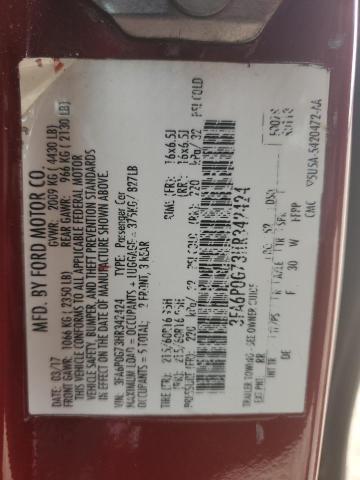 2017 FORD FUSION S 3FA6P0G73HR342424
