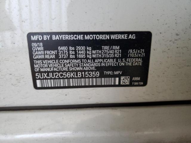 2019 BMW X5 XDRIVE5 5UXJU2C56KLB15359