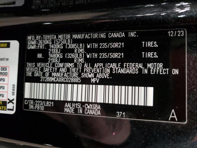 2024 LEXUS RX 350H BA - 2T2BBMCAXRC028885
