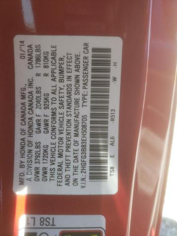2014 HONDA CIVIC EX - 2HGFG3B83EH508705