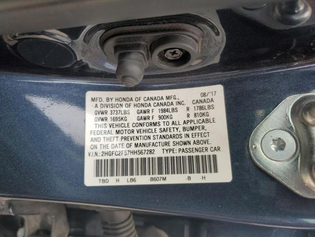 2017 HONDA CIVIC LX - 2HGFC2F57HH567282