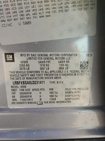 2020 BUICK ENVISION P - LRBFXBSA8LD231411
