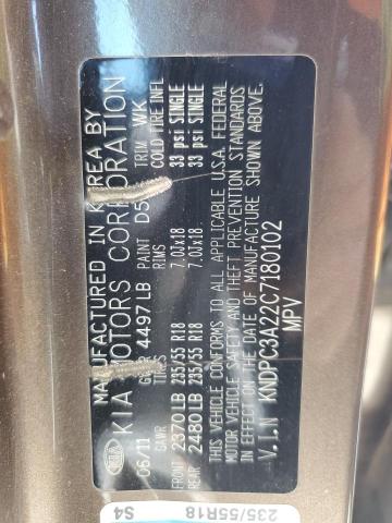 2012 KIA SPORTAGE E - KNDPC3A22C7180102