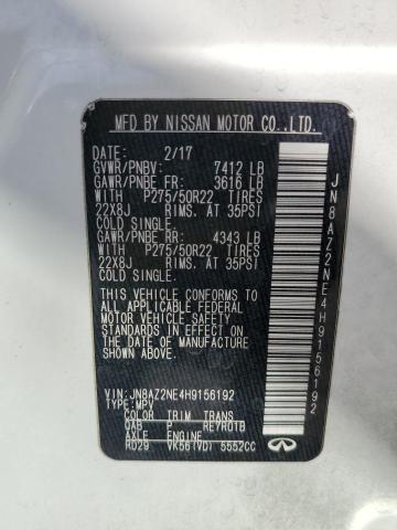 2017 INFINITI QX80 BASE - JN8AZ2NE4H9156192