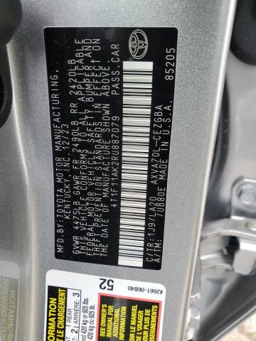 2024 TOYOTA CAMRY XLE - 4T1F11AK2RU887079
