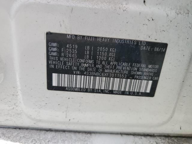 2015 SUBARU LEGACY 2.5 - 4S3BNBC6XF3011553