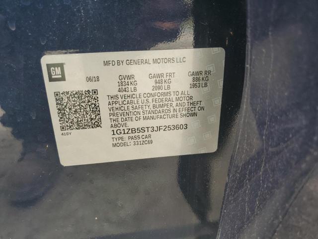 2018 CHEVROLET MALIBU LS - 1G1ZB5ST3JF253603