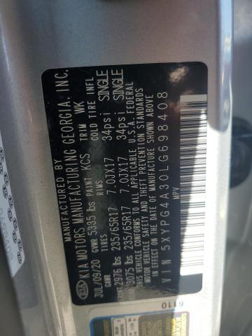 2020 KIA SORENTO L - 5XYPG4A30LG698408
