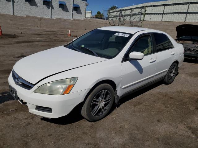 HONDA ACCORD LX 2007 white  gas 1HGCM56487A024559 photo #1