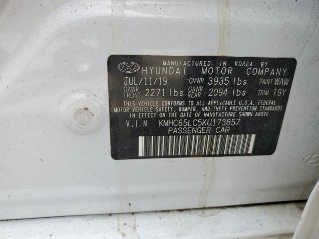 2019 HYUNDAI IONIQ BLUE - KMHC65LC5KU173857