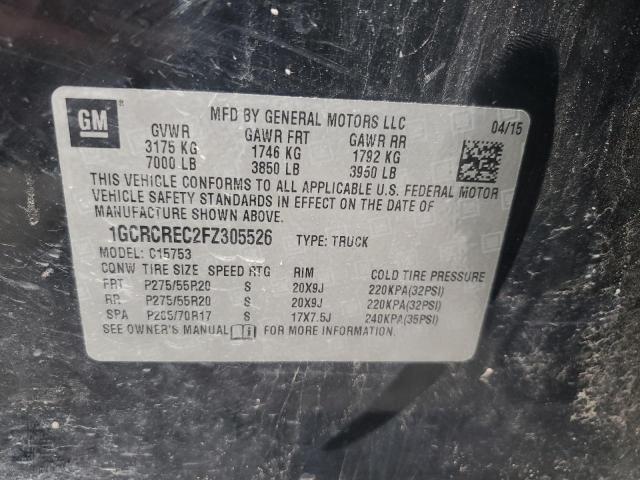 2015 CHEVROLET SILVERADO - 1GCRCREC2FZ305526