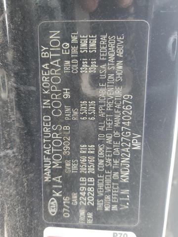 2016 KIA SOUL - KNDJN2A27G7402679